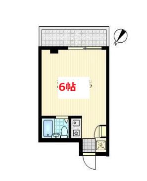 STビル(ワンルーム/2階)の間取り写真