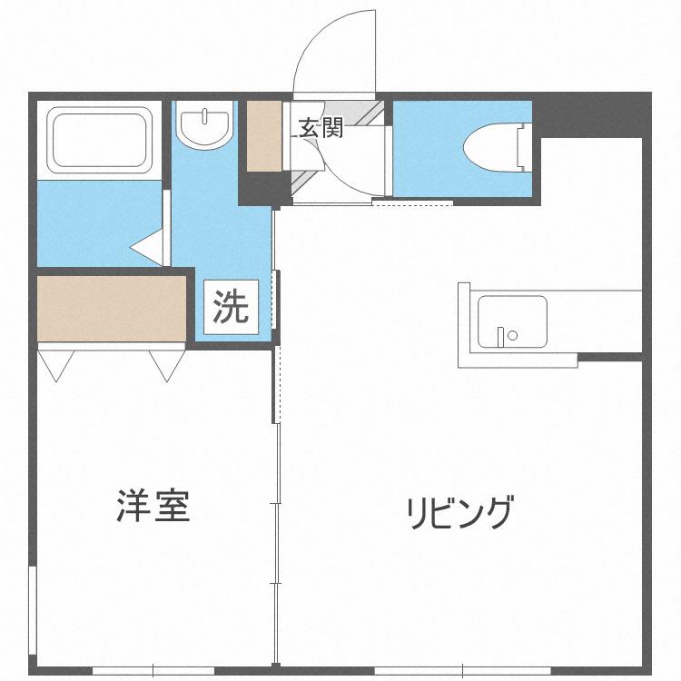 SPERANZA KITAMARUYAMA(1LDK/1階)の間取り写真