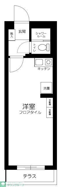 土屋コーポ(1K/1階)の間取り写真