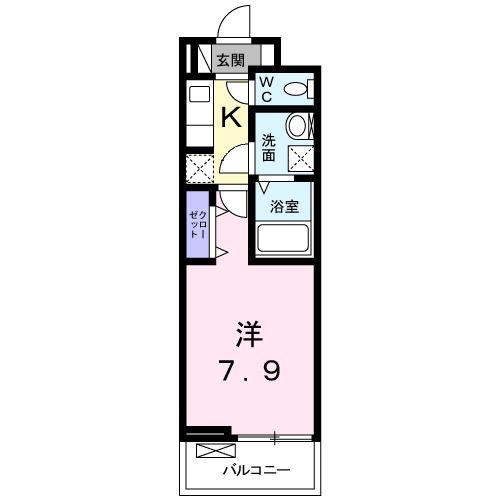 アイランダー(1K/3階)の間取り写真