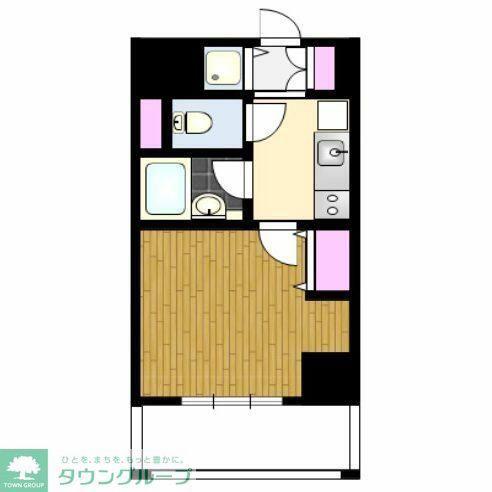 レジディア東品川(1K/5階)の間取り写真