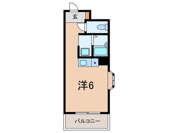 ルーク本山(ワンルーム/5階)の間取り写真