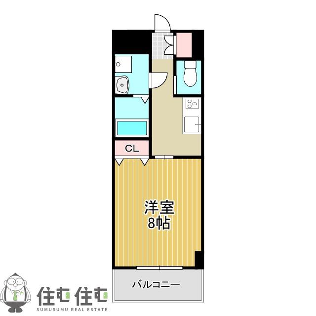 すまいる小坂(1K/1階)の間取り写真