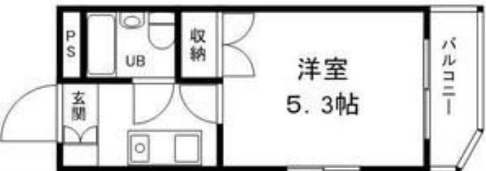 グリーンハイツ南駅前(1K/10階)の間取り写真