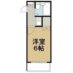 AZUR新守山(1K/2階)の間取り写真