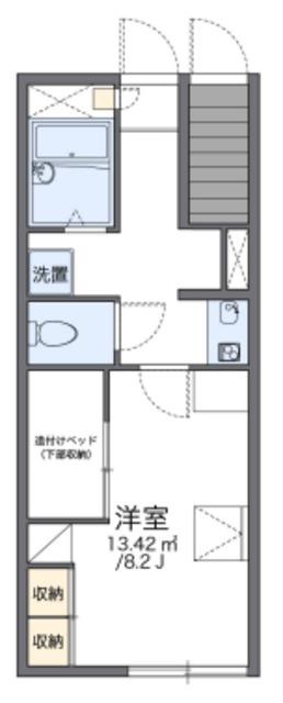 レオパレスCOMFORT(1K/1階)の間取り写真