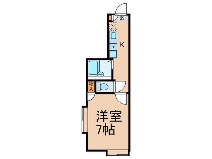 LA EST MAISON(1K/2階)の間取り写真