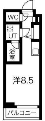 クラリッサ川崎梶ヶ谷(ワンルーム/5階)の間取り写真