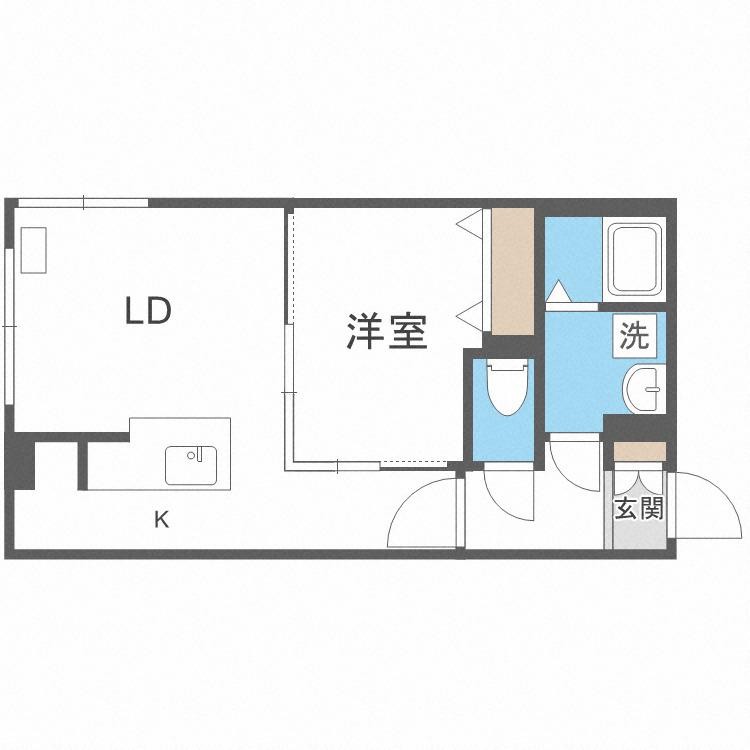 E-HORIZON N17(2LDK/4階)の間取り写真