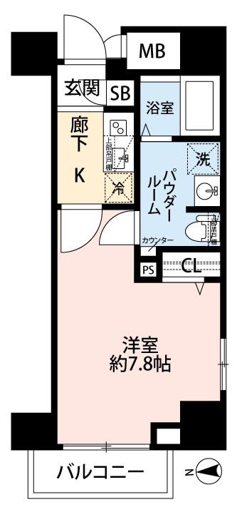 アルテシモ ラルゴ(1K/11階)の間取り写真