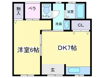 大阪市御堂筋線 あびこ駅 徒歩4分 1階建 築57年(1DK)の間取り写真