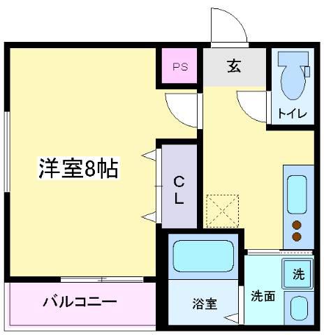 フジパレス杉本町駅西Ⅵ番館(1K/1階)の間取り写真