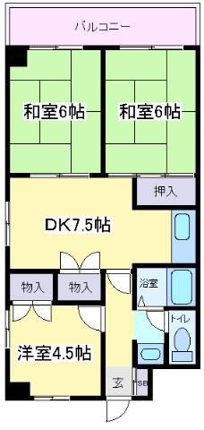 コーポエクセルⅠ(3DK/3階)の間取り写真