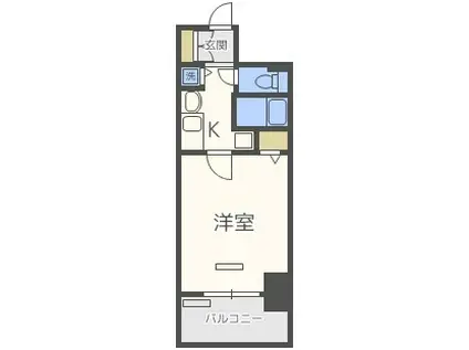 プレサンス立売堀アーバンスタイルFNA(1K/地下階)の間取り写真