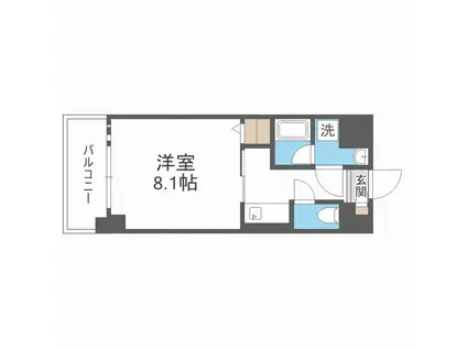 エグゼ大阪ドームⅡFNA(1K/地下階)の間取り写真