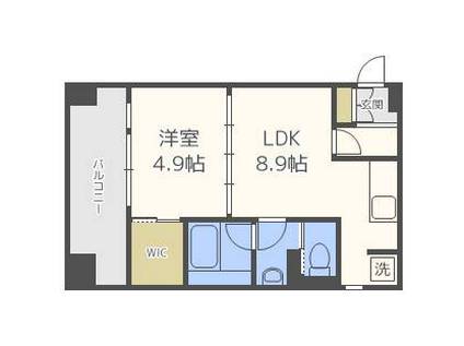 ステイシス博多駅前(1LDK/10階)の間取り写真