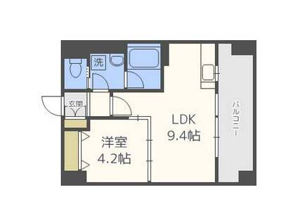 ステイシス博多駅前(1LDK/10階)の間取り写真