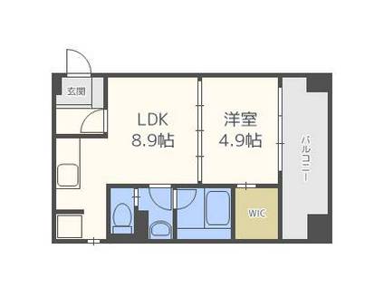 ステイシス博多駅前(1LDK/11階)の間取り写真