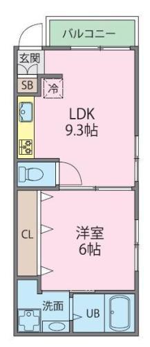 GL AP(1LDK/1階)の間取り写真