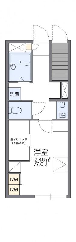 レオパレスフェンテ(1K/1階)の間取り写真