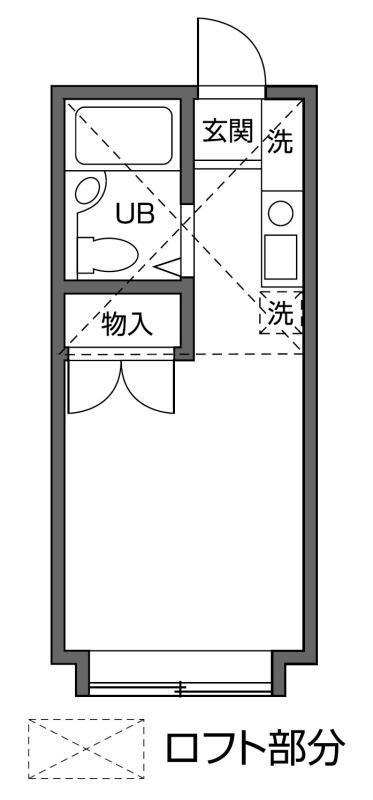 ピア高円寺(ワンルーム/2階)の間取り写真