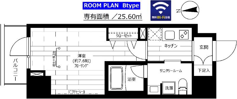 ステージファースト秋葉原(1K/4階)の間取り写真