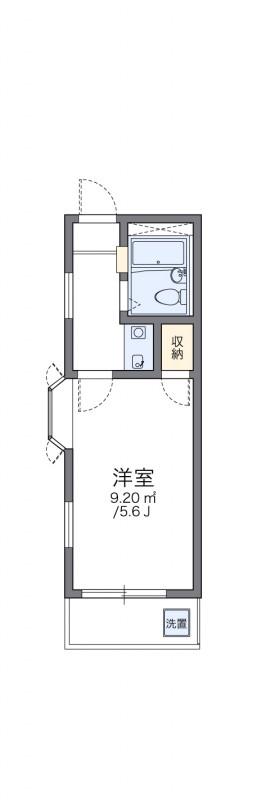 レオパレス5&5(1K/2階)の間取り写真