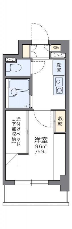 レオパレス宇田川町マンション(1K/3階)の間取り写真