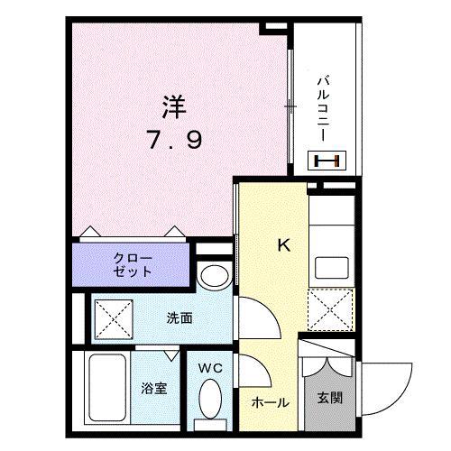 JM高円寺南(1K/2階)の間取り写真