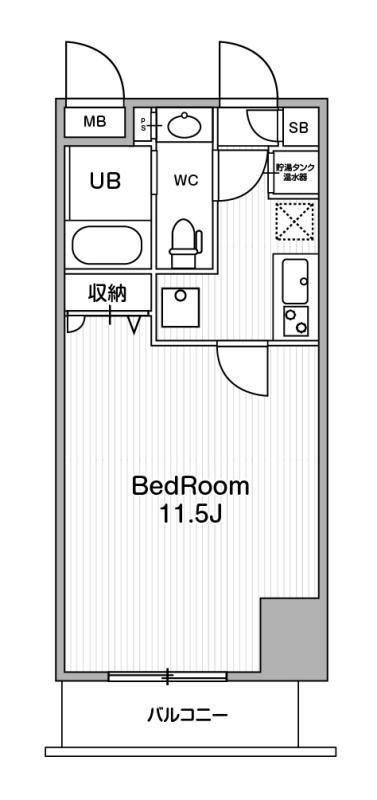 アーバンフラッツ池袋プレミアム(1K/10階)の間取り写真
