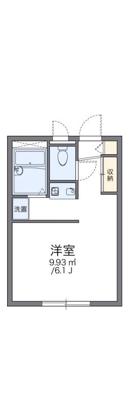 レオパレスビクトワール(1K/1階)の間取り写真