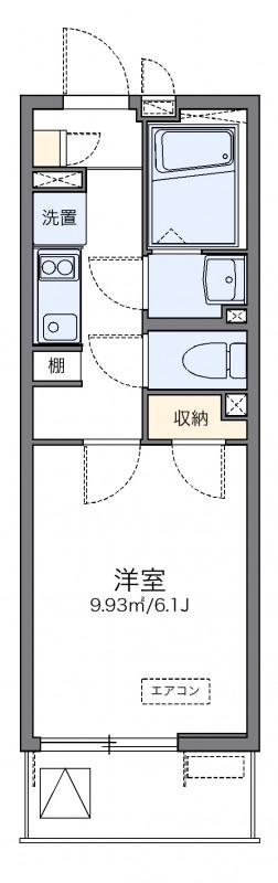 レオネクスト代官山(1K/4階)の間取り写真