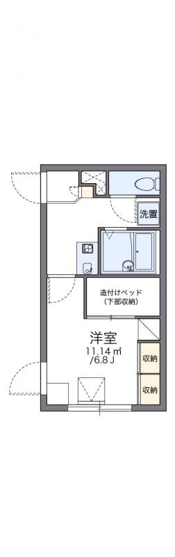 レオパレスYAM(1K/1階)の間取り写真
