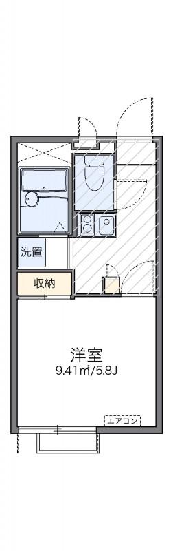 レオパレスフォレスト(1K/2階)の間取り写真
