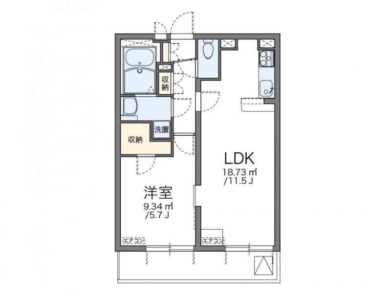 レオパレスプレミエ エトワール(1LDK/3階)の間取り写真