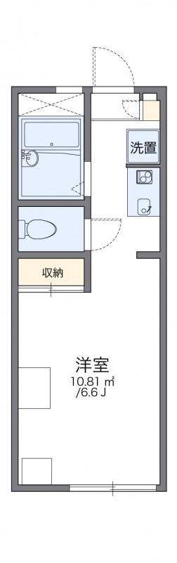 レオパレスソレーユ(1K/1階)の間取り写真