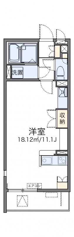 レオネクスト和(ワンルーム/1階)の間取り写真