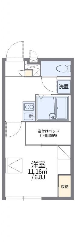 レオパレス豊Ⅲ(1K/2階)の間取り写真