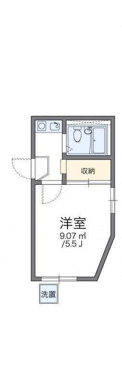 レオパレスTOSA(1K/1階)の間取り写真