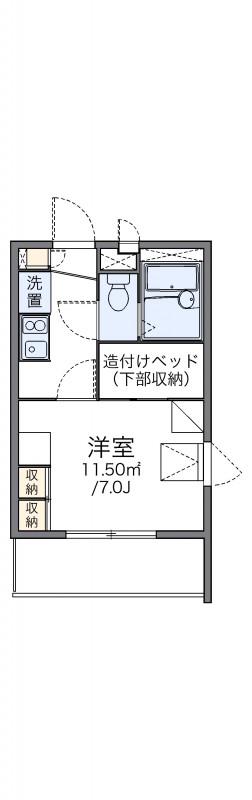 レオパレスデンファレ(1K/2階)の間取り写真