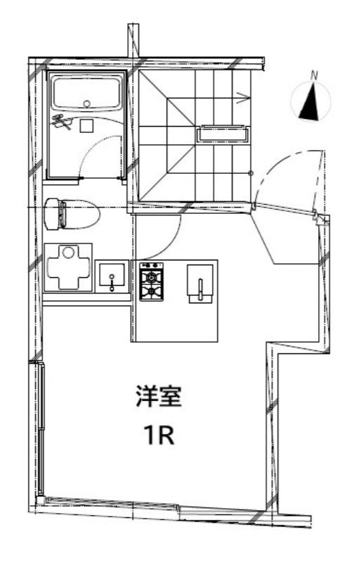 CREAL板橋氷川町(ワンルーム/1階)の間取り写真