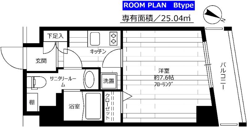 ステージファースト西巣鴨二番館(1K/5階)の間取り写真