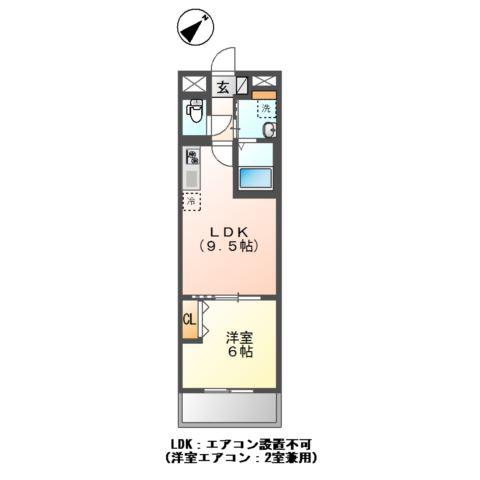 小茂根3丁目マンション工事(1LDK/4階)の間取り写真
