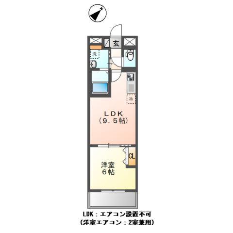 小茂根3丁目マンション工事(1LDK/5階)の間取り写真