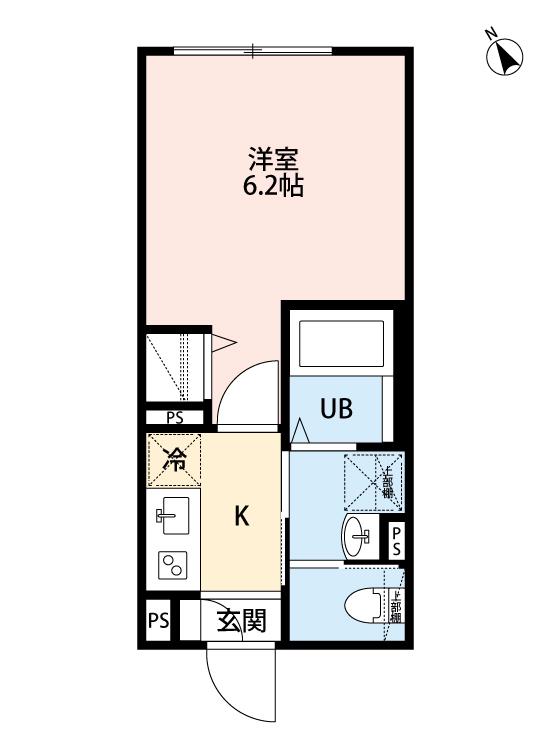 ROBOT HOME 大塚(1K/2階)の間取り写真