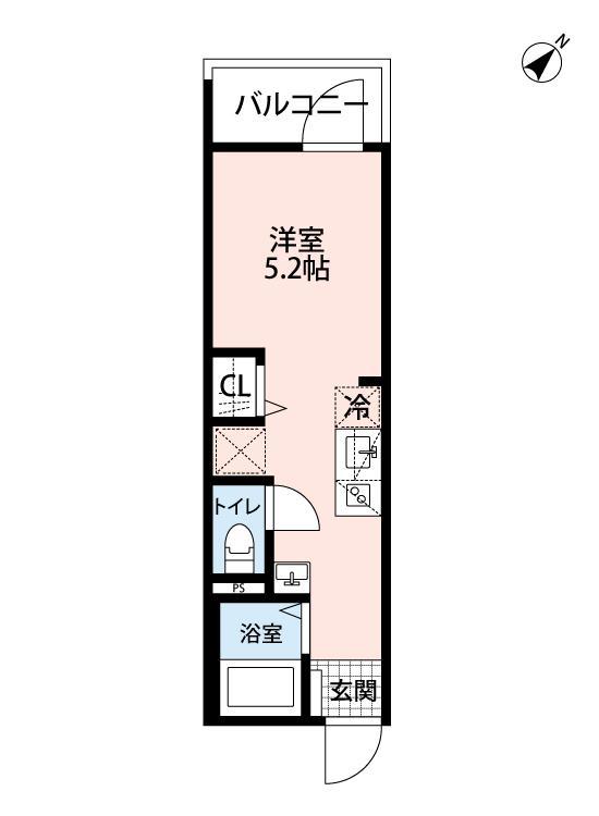 練馬区早宮3丁目(ワンルーム/3階)の間取り写真