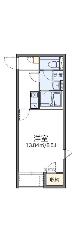 レオネクストトゥネソール(1K/2階)の間取り写真