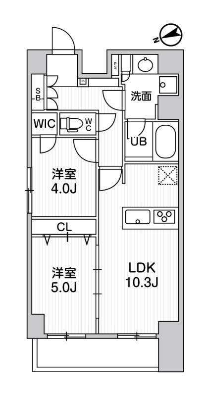 TASUKI RICHESSE KAMATA(2LDK/7階)の間取り写真