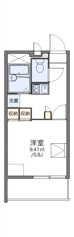レオパレスシャンブル弐番館(1K/3階)の間取り写真