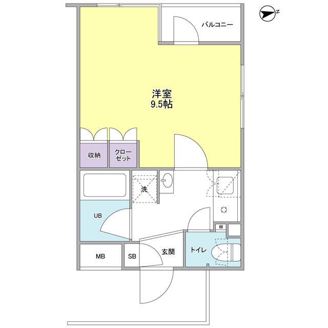 プレディアスタイル西麻布(1K/3階)の間取り写真